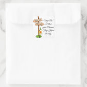 後を追夢感動的引用文 スクエアシール (バッグ)