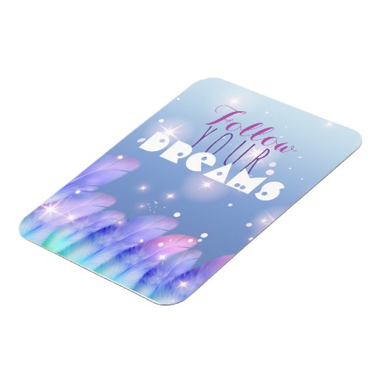 後を追夢感動的引用文 マグネット (左側)