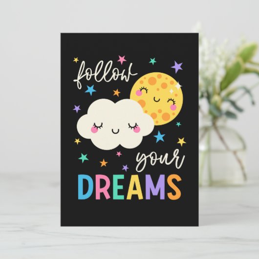 後を追夢 |クラウドと月 カード (スタンド正面)