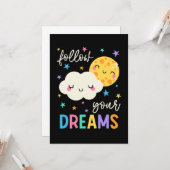 後を追夢 |クラウドと月 カード (正面/裏面インサイチュ)