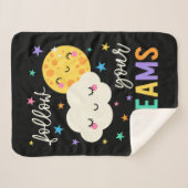 後を追夢 |クラウドと月 シェルパブランケット (正面(横))