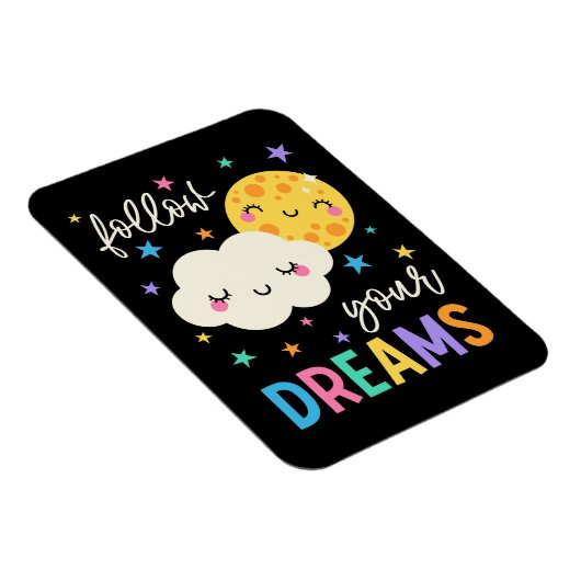 後を追夢 |クラウドと月 マグネット (右側)