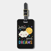 後を追夢 |クラウドと月 ラゲッジタグ (正面縦)