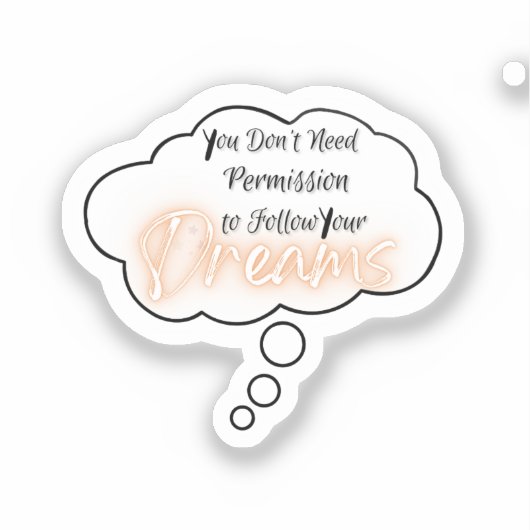 後を追夢 シール (正面)