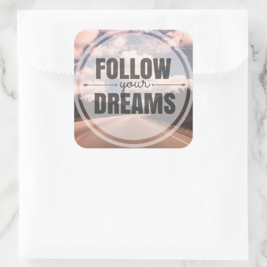 後を追夢 スクエアシール (バッグ)