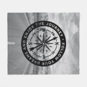 後を追夢 フリースブランケット (正面(横))