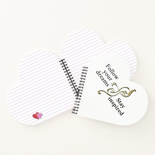 後を追夢 – ブレスレ感動的ット ノートブック (内部)