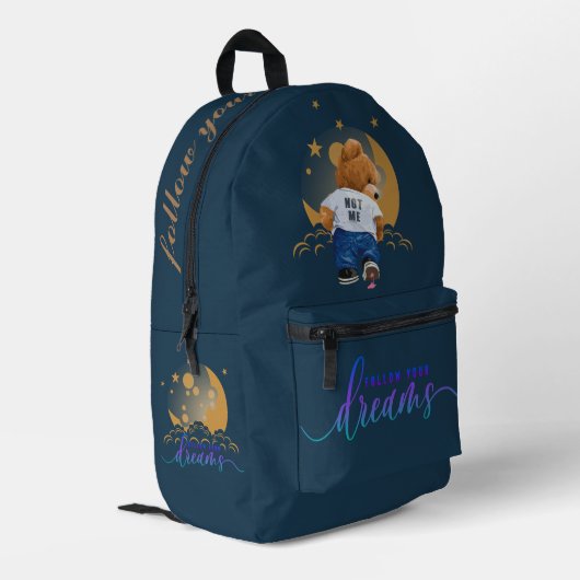 後を追夢 | プリントバックパック (裏面左端)