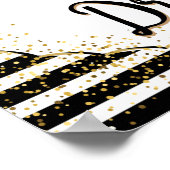 後を追夢 – 白黒ストライプ夢 ポスター (角)