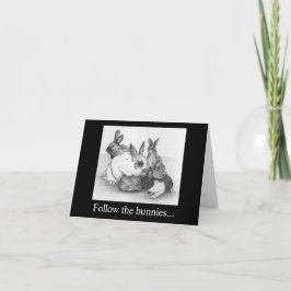 後を追復活祭の文芸員は、チョコレートを持っている カード