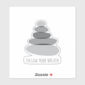 後を追息の心遣い石をケアーン シール (シート)