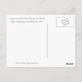 後を追息子よ！ポストカードにクリスチャンのメッセージ ポストカード (裏面)