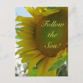 後を追息子よ！ポストカードにクリスチャンのメッセージ ポストカード