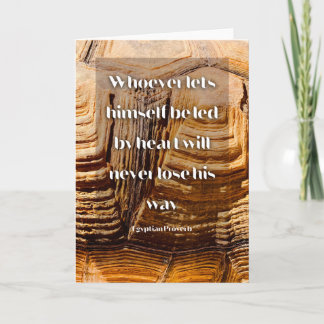 後を追感動的ハート カード