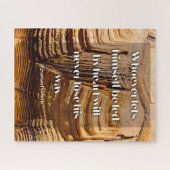 後を追感動的ハート ジグソーパズル (横)