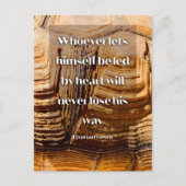 後を追感動的ハート ポストカード (正面)