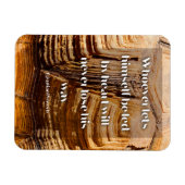 後を追感動的ハート マグネット (横)