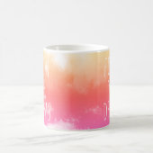 後を追感動的引用文マグ コーヒーマグカップ (中央)