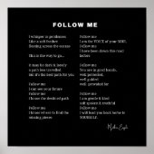 後を追感動的詩の壁アートのポスター装飾 ポスター (正面)