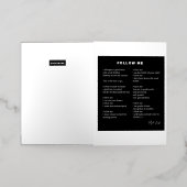 後を追感動的詩 箔グリーティングカード (外側レイダウン)