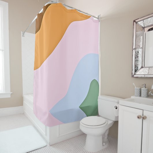 後を追流れ！ シャワーカーテン (インサイチュ)