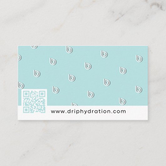 後を追点滴 名刺 (裏面)