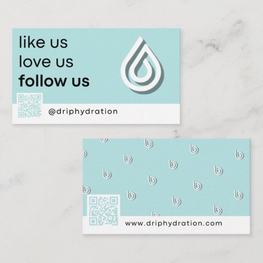 後を追点滴 名刺