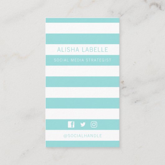 後を追私トレンディーモダンビーチ美しいソーシャルメディア 名刺 (裏面)