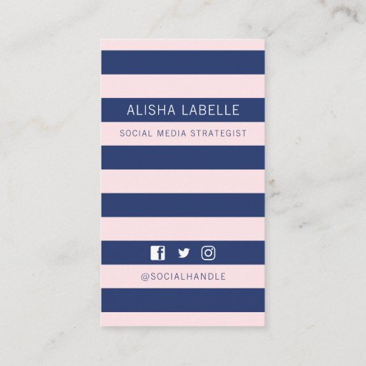 後を追私トレンディーモダンビーチ美しいソーシャルメディア 名刺 (裏面)