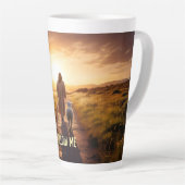 後を追私 カフェラテマグ (右アングル)