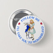 後を追私 – ワンダーランドに連れて行くよ！ 缶バッジ (正面&裏面)