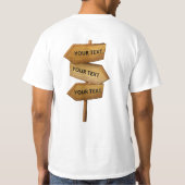 後を追私 Tシャツ (裏面)
