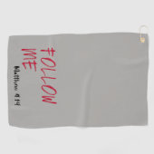 後を追聖句 ゴルフタオル (横)