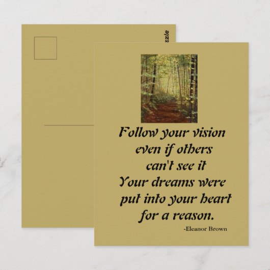 後を追視 ポストカード (正面/裏面)