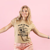 後を追言葉は群れではなく可愛いクリスチャン トライブレンドＴシャツ