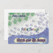 「後を追通過」はが感動的き ポストカード (正面/裏面)