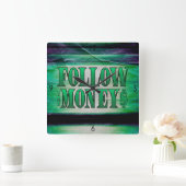 後を追金 – グランジ角壁時計 スクエア壁時計 (ホーム)