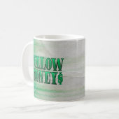 後を追金 – グランジ コーヒーマグカップ (正面左)