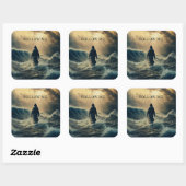 後を追 – イエス・キリスト引用文キリスト教 スクエアシール (シート)