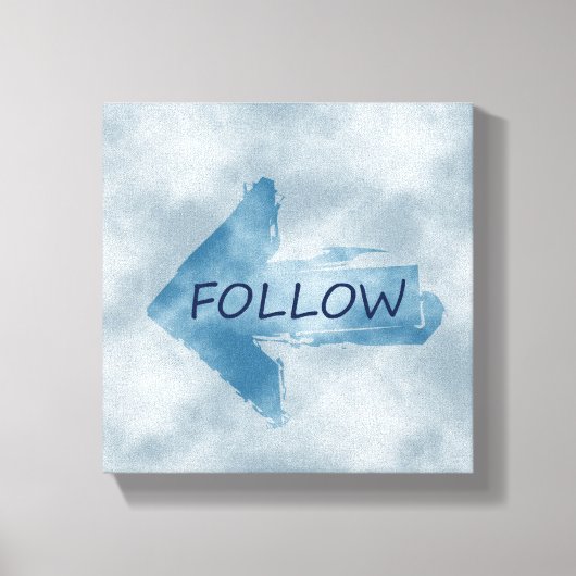 後を追 キャンバスプリント (正面)