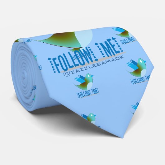 後を追 Me @ Your Twitterアドレス ネクタイ (ロール)