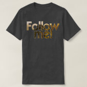 後を追 Tシャツ (デザイン正面)