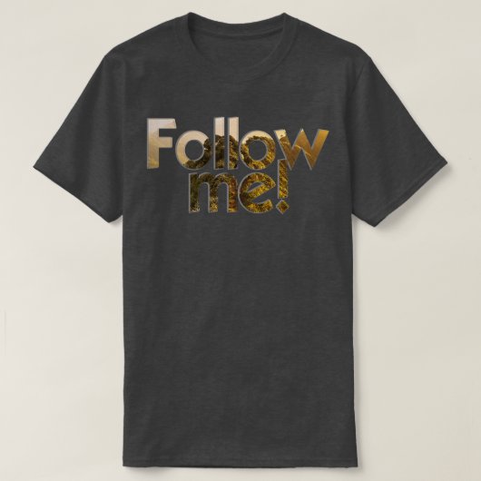 後を追 Tシャツ (デザイン正面)