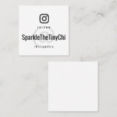 後を追InstagramでPet名刺を撮る スクエア名刺 (正面/裏面)