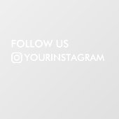 後を追instramビジネスソーシャルメディア白白 ウィンドウサイン (シート)