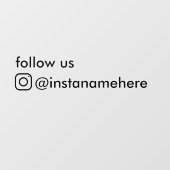 後を追instramビジネスソーシャルメディア ウィンドウサイン (シート)