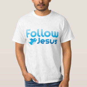 後を追Jesus Christ Twitter Umous Tシャツ