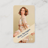 後を追Like & 共有ゴールデンソーシャルメディアの写真 名刺 (裏面)