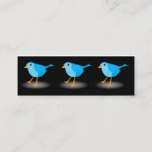 後を追Me Blue Birdスリムプロフィール名刺 スキニー名刺 (裏面)