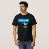 後を追Me Little Blue Bird Twitterのユーカスタムザー名 Tシャツ (正面フル)